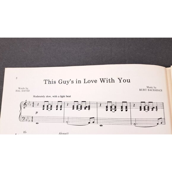 Vintage This Guy's In Love With You Sheet Music Herb Alpert Burt Bacharach 1968 - Picture 3 of 6